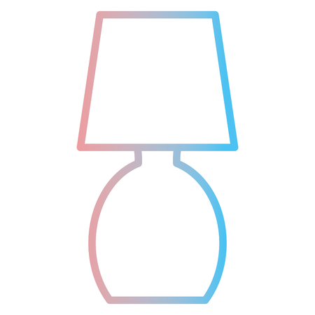 Bedroom lamp isolated icon vector illustration designのイラスト素材