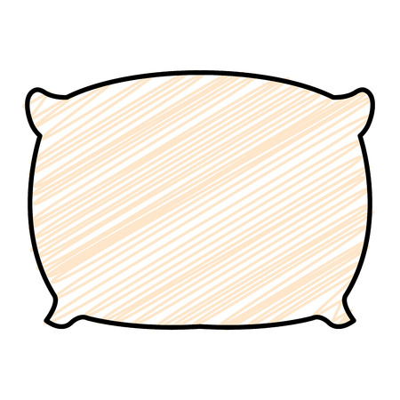 pillow bed isolated icon vector illustration designのイラスト素材