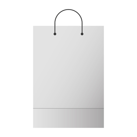 shopping bag template sample business stationery blank vector illustrationのイラスト素材