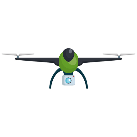 drone technology with camera vector illustration designのイラスト素材