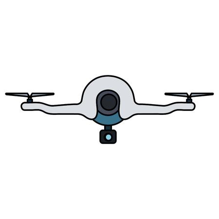 drone technology with camera vector illustration designのイラスト素材