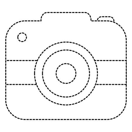 camera photographic isolated icon vector illustration designのイラスト素材