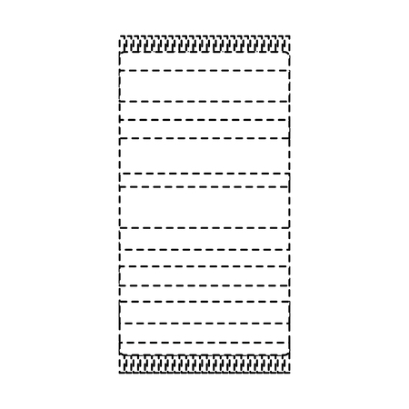 beach towel with stripes top view isolated on white background vector illustrationのイラスト素材