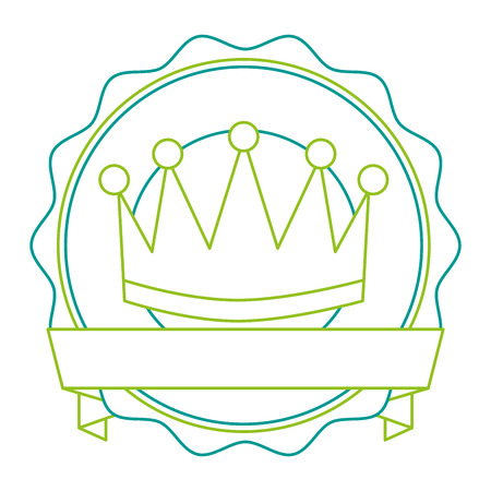 A winner crown emblem icon vector illustration designのイラスト素材