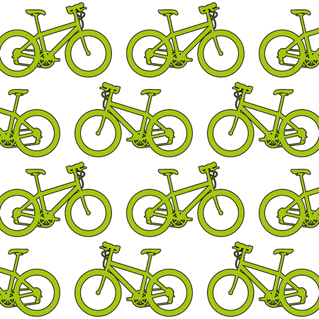 sport bicycle pattern background vector illustration designのイラスト素材