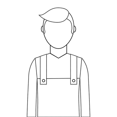 Gardener avatar character icon vector illustration designのイラスト素材