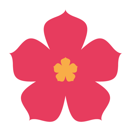 cute flower isolated icon vector illustration designのイラスト素材