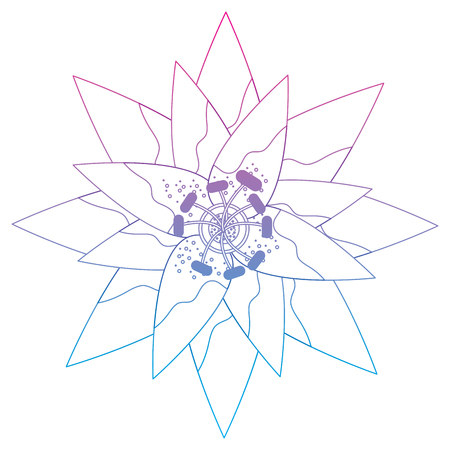 Floral icon imageのイラスト素材