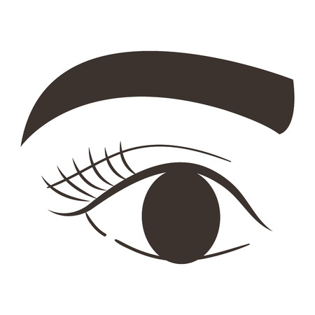 eye with eyebrow icon vector illustration designのイラスト素材