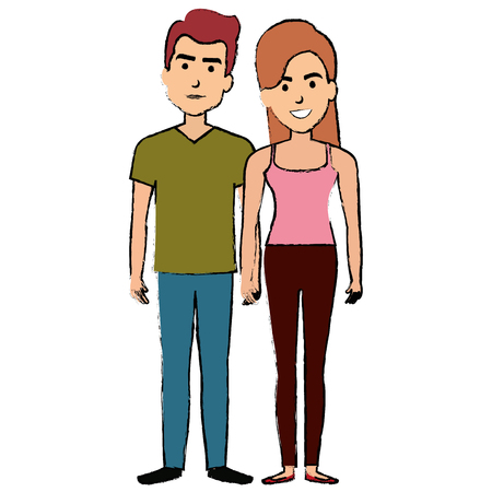 Young couple icon.のイラスト素材