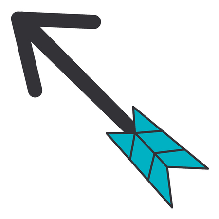 arrow indian isolated icon vector illustration designのイラスト素材