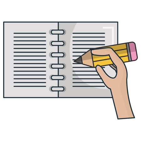 hand human writing icon vector illustration designのイラスト素材