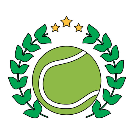 tennis ball emblem image vector illustration design のイラスト素材