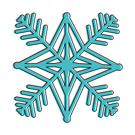 snow flake isolated icon vector illustration designのイラスト素材