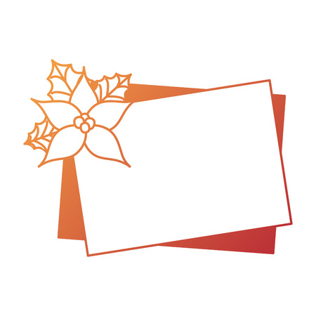 christmas flower decorative icon vector illustration designのイラスト素材