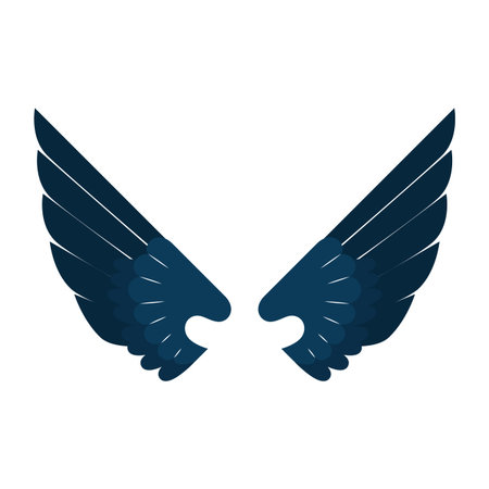 Wings emblem isolated icon vector illustration designのイラスト素材