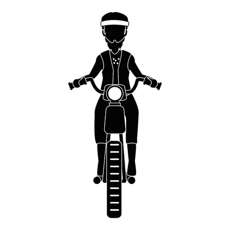Motorcyclist icon.のイラスト素材