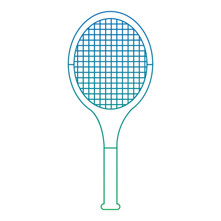 racket sport tennis equipment object vector illustrationのイラスト素材