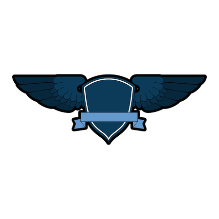 wings emblem isolated icon vector illustration designのイラスト素材
