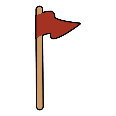 flag position isolated icon vector illustration designのイラスト素材