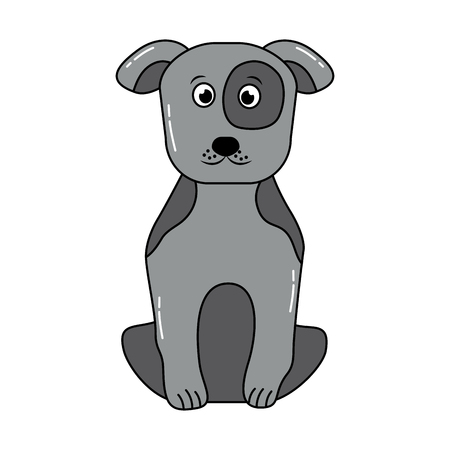 dog or puppy pet icon image vector illustration design のイラスト素材