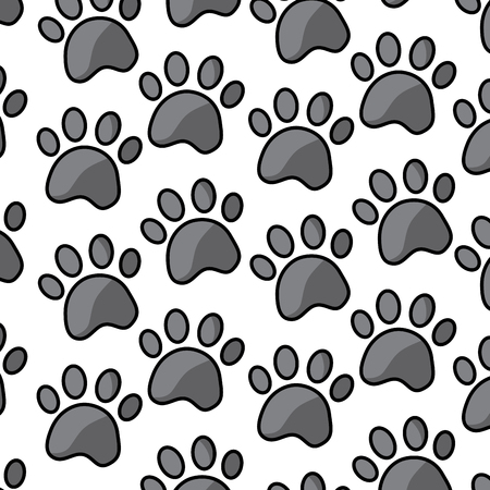 paws pet pattern image vector illustration design のイラスト素材