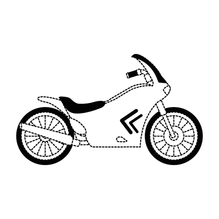 classic motorcycle vehicle icon vector illustration designのイラスト素材