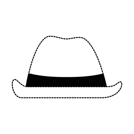 cowboy hat isolated icon vector illustration designのイラスト素材