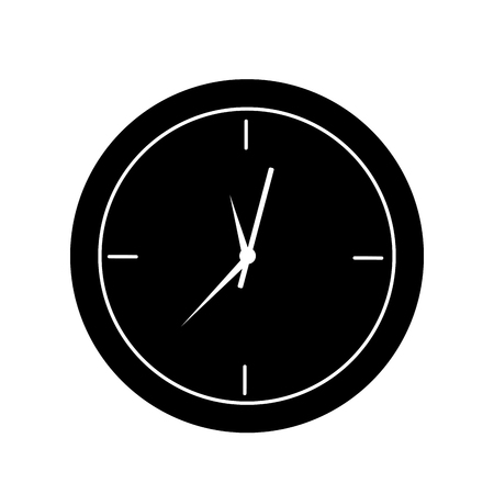 clock time hour accessory object icon vector illustrationのイラスト素材