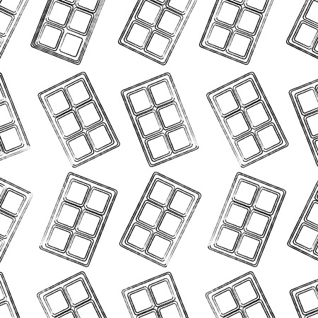 chocolate bar cocoa dessert seamless pattern vector illustrationのイラスト素材