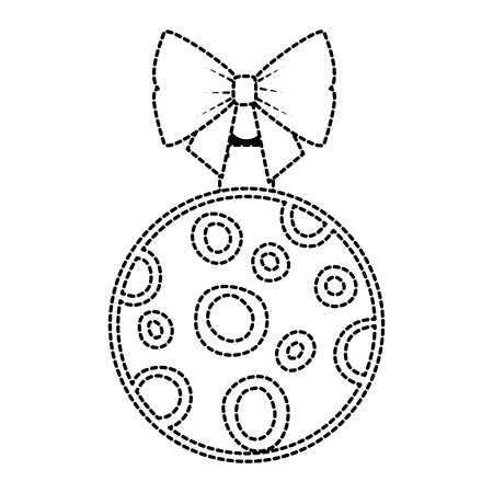 Christmas ball hanging icon vector illustration design.のイラスト素材