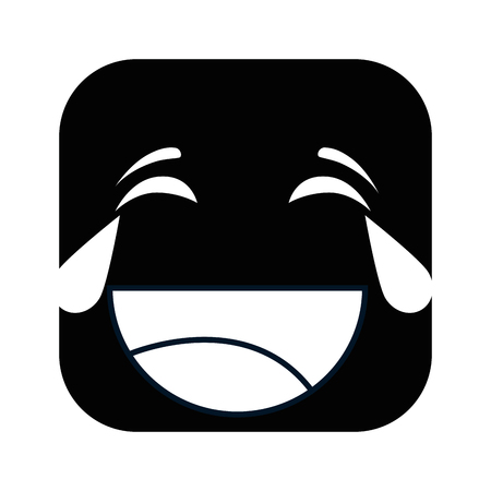 crying face emoji character vector illustration designのイラスト素材