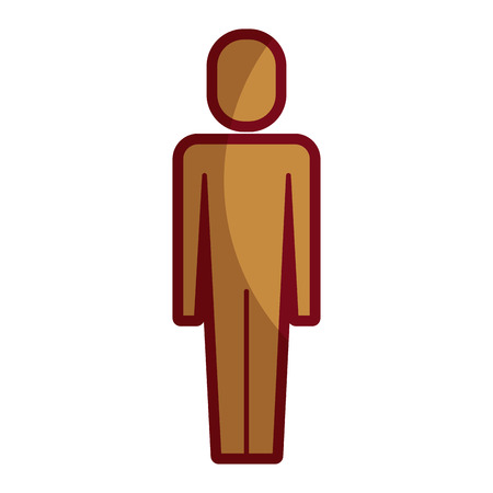 Businessman manager success male character illustration shadow design.のイラスト素材