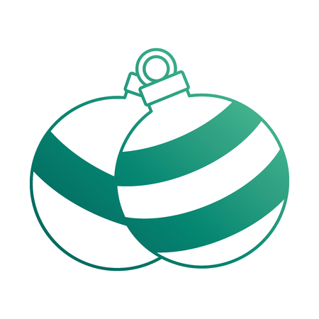 christmas ball hanging icon vector illustration designのイラスト素材
