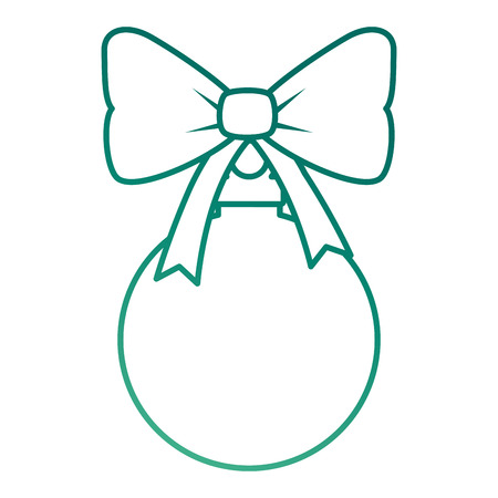 christmas ball hanging icon vector illustration designのイラスト素材
