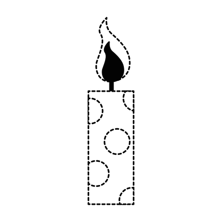 christmas candles decorative icon vector illustration designのイラスト素材