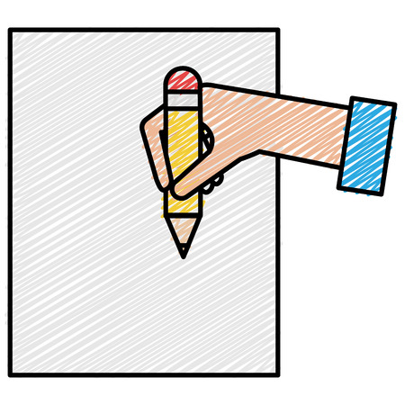A hand human writing icon vector illustration designのイラスト素材