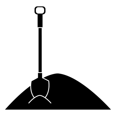 Sand with shovel icon vector illustration design.のイラスト素材