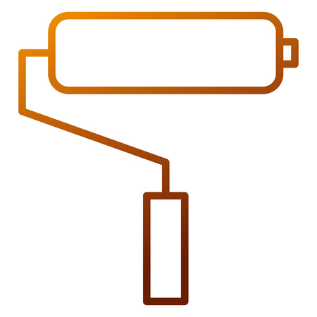 roller paint isolated icon vector illustration designのイラスト素材