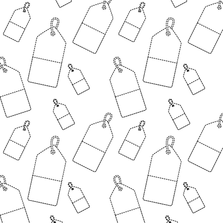 Price or gift tag pattern image vector illustration design black doのイラスト素材