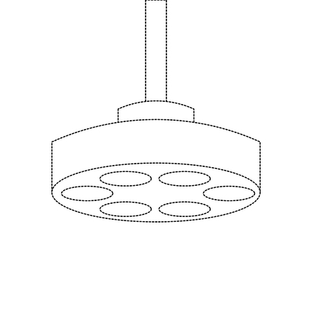operating theater lamp icon vector illustration designのイラスト素材