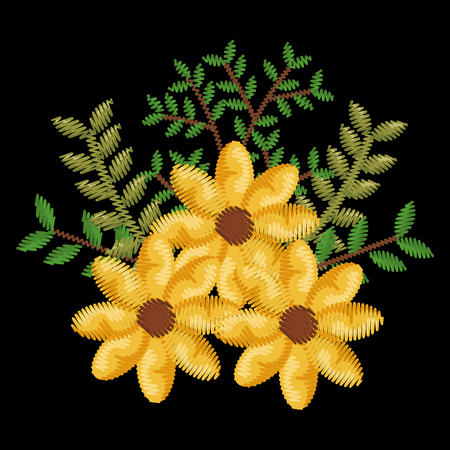 Beautiful floral decoration icon vector illustration design.のイラスト素材