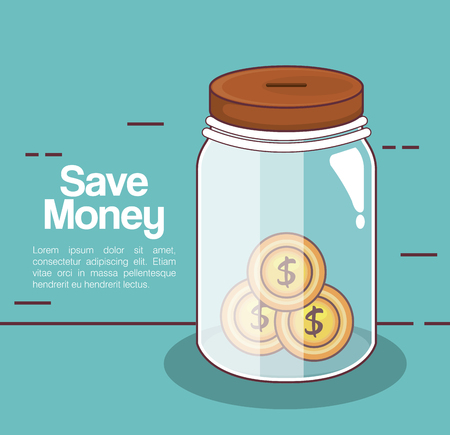 Save  money jar icon vector illustration design.のイラスト素材