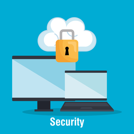 Security system concept icons vector illustration design.のイラスト素材