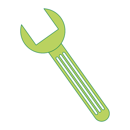 wrench key isolated icon vector illustration designのイラスト素材