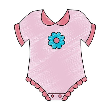 cute baby dress icon vector illustration designのイラスト素材