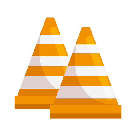 Construction cones iconのイラスト素材