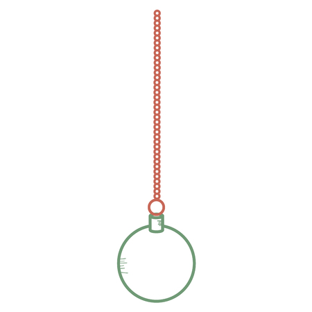 Christmas ball hanging iconのイラスト素材