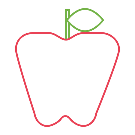 fruit fresh apple vitamins diet vector illustrationのイラスト素材