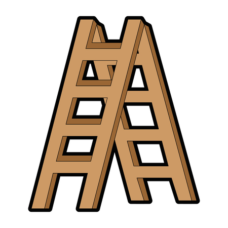 construction stair isolated icon vector illustration designのイラスト素材